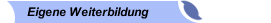 Eigene Weiterbildung